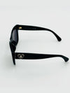 Heart Logo Sunglasses Black Square Asian A71468 - CHANEL - BALAAN 2