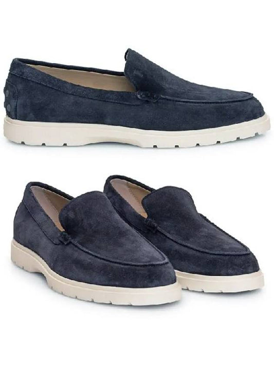 Casual Suede Slipper Loafers Navy - TOD'S - BALAAN 2