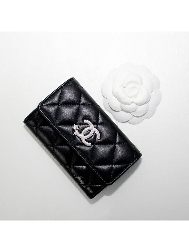 Shooting Star Card Wallet Black - CHANEL - BALAAN 6