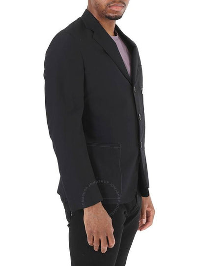 Hermes Black Wool And Silk Blazer Jacket, Brand Size 52 - HERMES - BALAAN 2