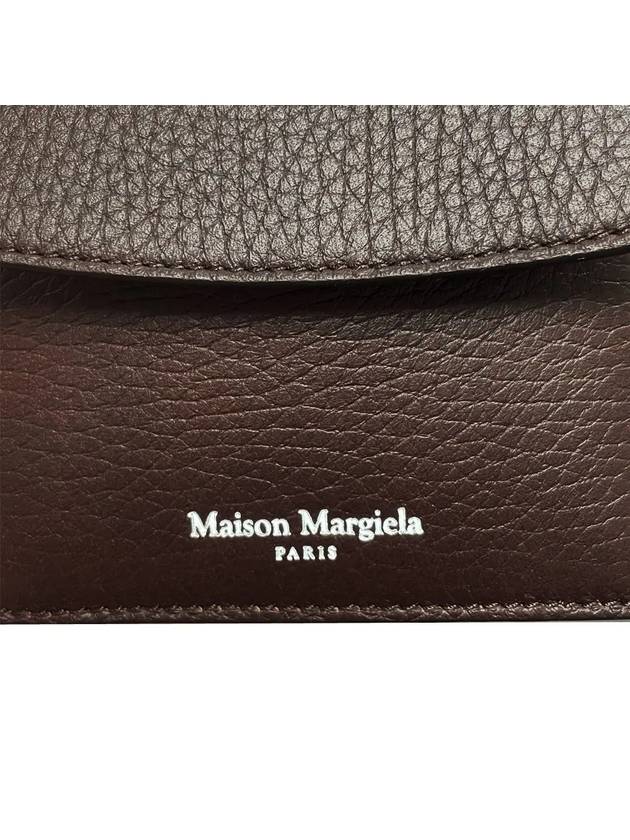 Stitched Logo Coin Card Wallet Brown - MAISON MARGIELA - BALAAN 5