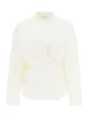 Women's Collar Twist Shirt White - LEMAIRE - BALAAN 2