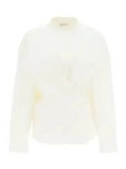 Women's Collar Twist Shirt White - LEMAIRE - BALAAN 2