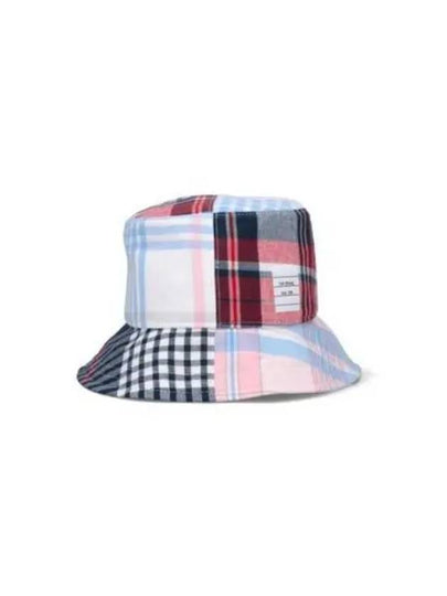 Patchwork Check Bucket Hat - THOM BROWNE - BALAAN 2