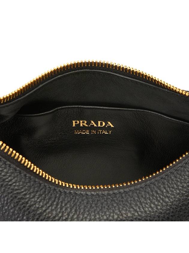 Leather Shoulder Bag Black - PRADA - BALAAN 11