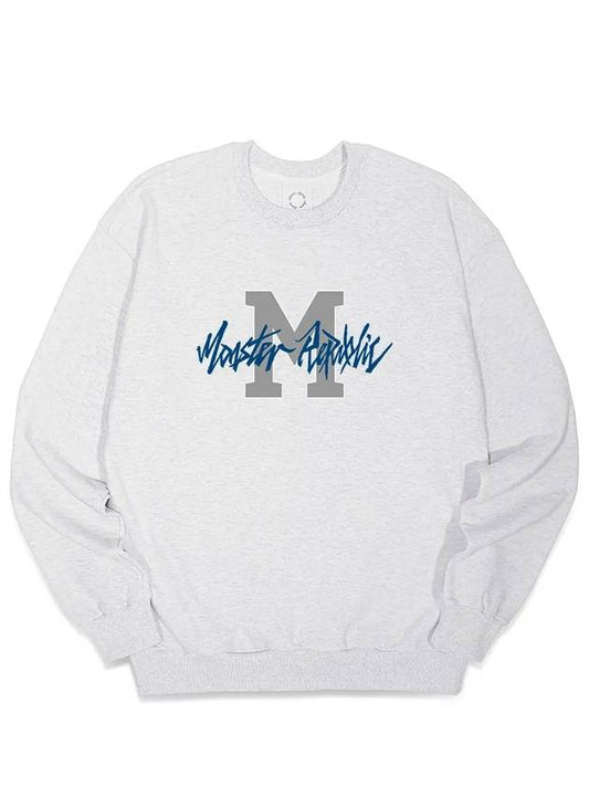 Into Movement Indigo Blue Sweatshirt Melange Gray - MONSTER REPUBLIC - BALAAN 1