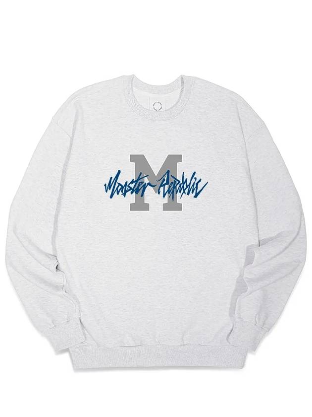 Into Movement Sweatshirt Indigo Blue Melange Grey - MONSTER REPUBLIC - BALAAN 1