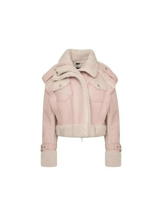 Feng Chen Wang Double Side Sherpa Mustang Jacket FUF16JK37P PINK - FENG CHEN WANG - BALAAN 1