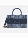 Oblique Jacquard Denim Mini Book Tote Bag Blue - DIOR - BALAAN 2