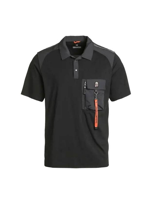 Men's Rescue Zwart Polo Shirt Black - PARAJUMPERS - BALAAN 1