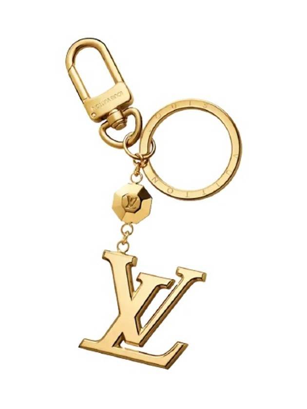 LV Facettes Bag Charm Key Holder Gold - LOUIS VUITTON - BALAAN 1