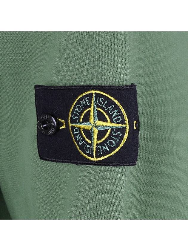 Waffen Patch Cotton Fleece Hoodie Olive - STONE ISLAND - BALAAN 6