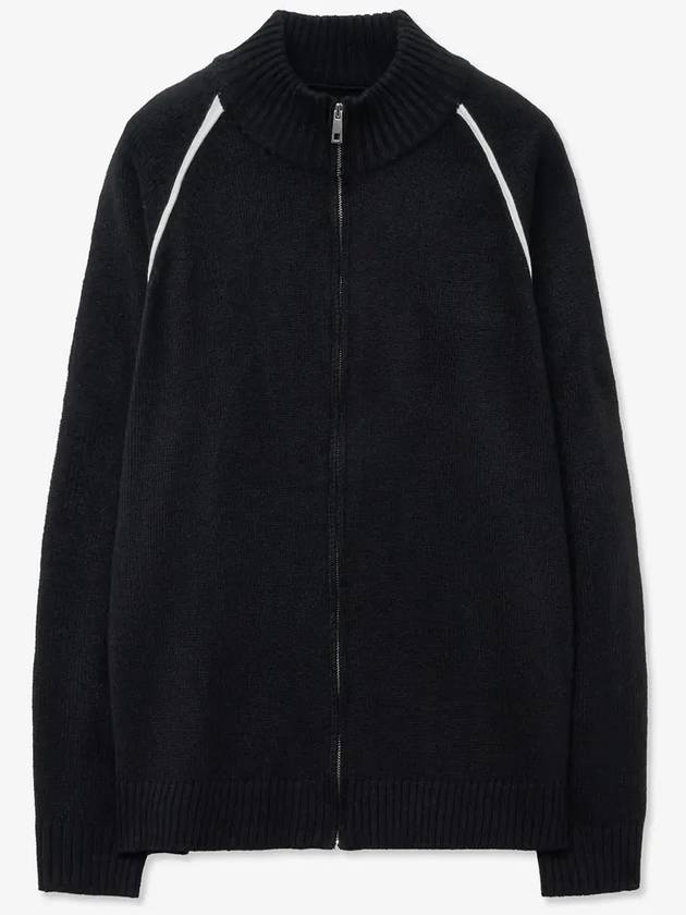 Classic high neck knit zip up black - BLONDNINE - BALAAN 4