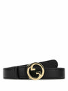 Blondie Leather Belt Black - GUCCI - BALAAN 2