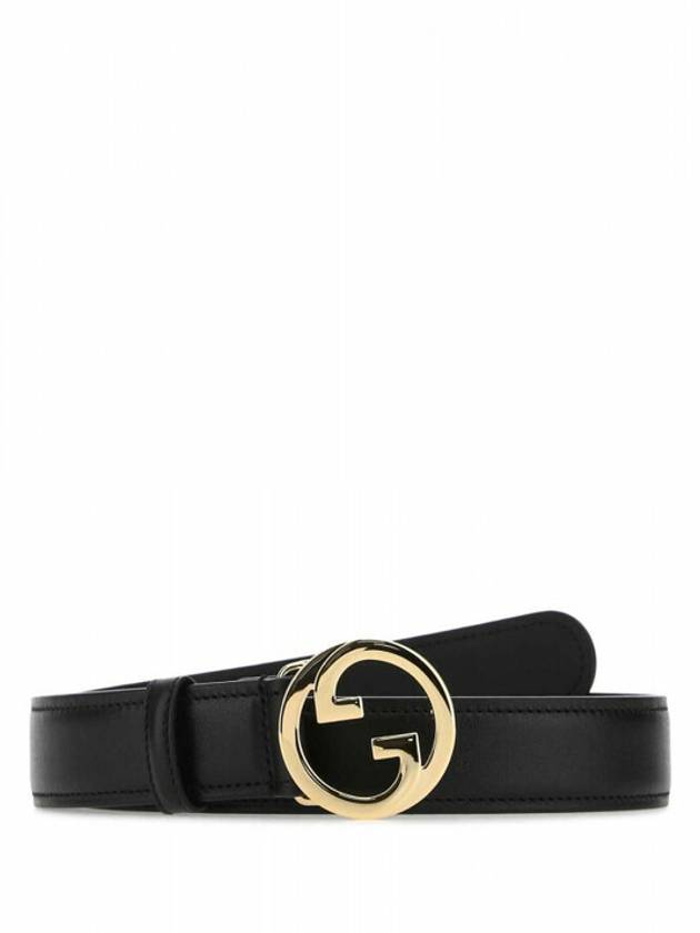 Blondie Leather Belt Black - GUCCI - BALAAN 2