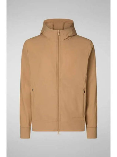 MEN LUIZ STRETCH HOODED JACKET CAMEL - SAVE THE DUCK - BALAAN 1