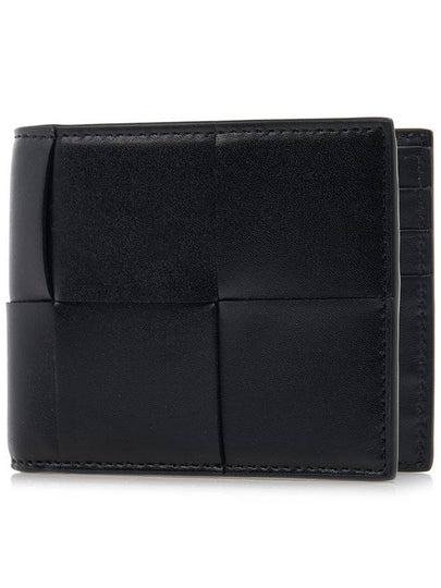 Intrecciato Cassette Half Wallet Black - BOTTEGA VENETA - BALAAN 2