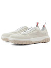 Calf Suede Cable Knit Sole Field Shoes White - THOM BROWNE - BALAAN 3