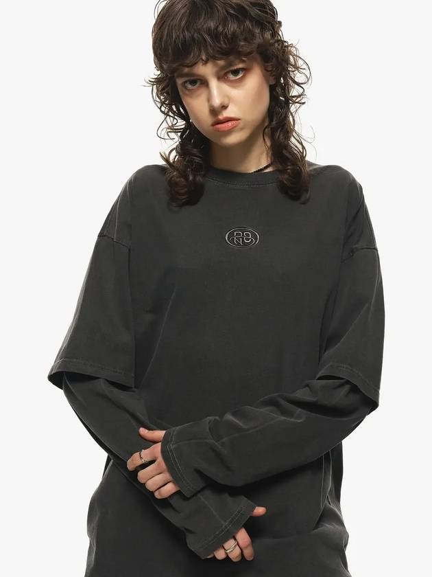 CP Layered Pigment Long Sleeve T Shirt Smoke Black - CPGN STUDIO - BALAAN 4