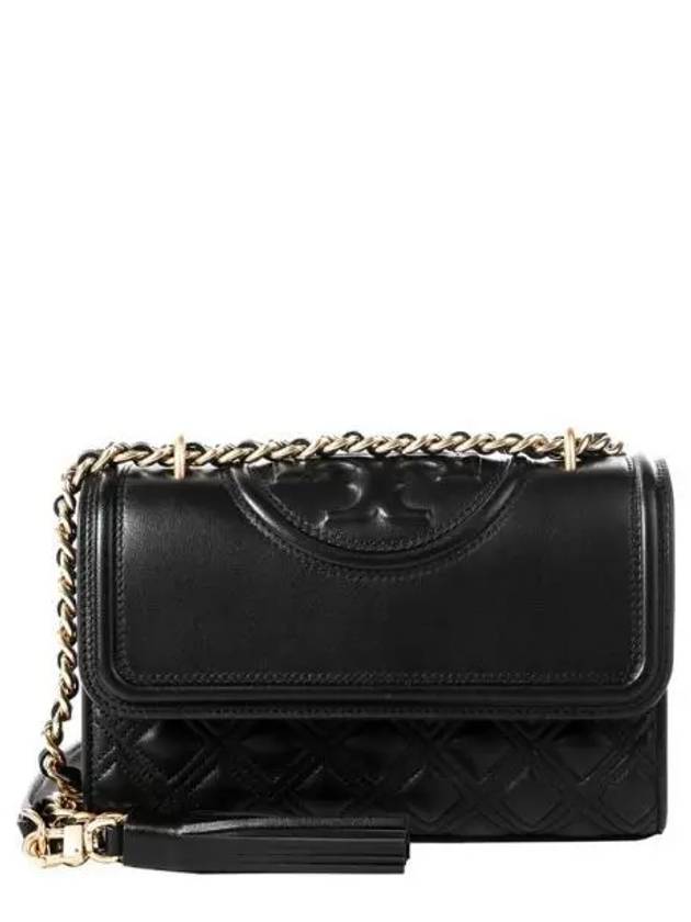 Small Fleming Convertible Shoulder Bag Black - TORY BURCH - BALAAN 2