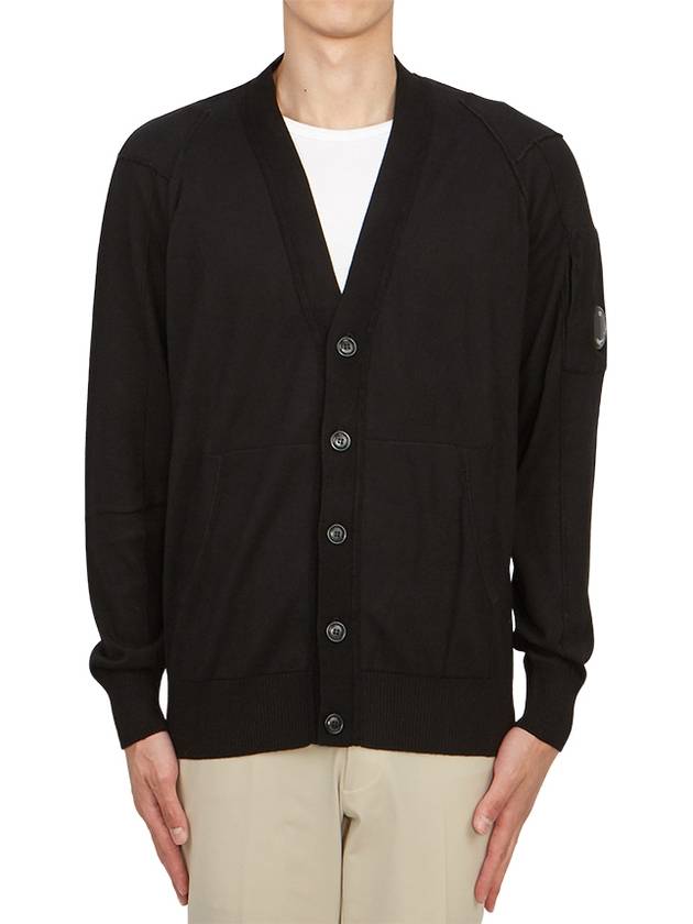 Lens Cotton Cardigan Black - CP COMPANY - BALAAN 2