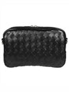 Intrecciato Camera Small Cross Bag Black - BOTTEGA VENETA - BALAAN 2