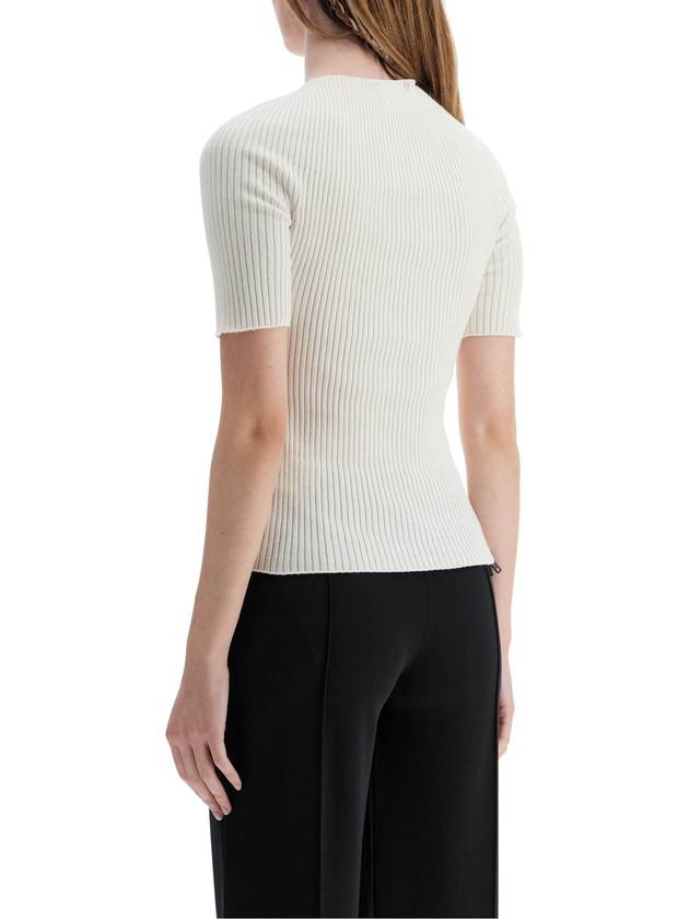 heritage white cotton and wool sweater - COURREGES - BALAAN 3