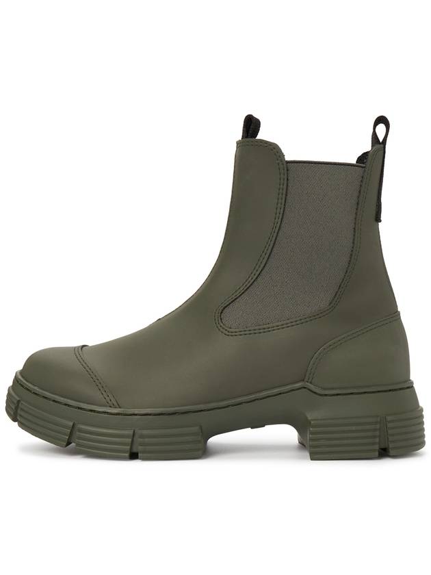 Rubber City Chelsea Boots Green - GANNI - BALAAN 5