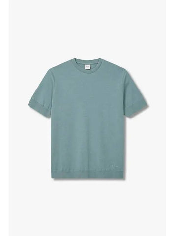 Sseudday Max Cashmere Cotton Crew Neck Knit Blue Green - PAUL SMITH - BALAAN 1