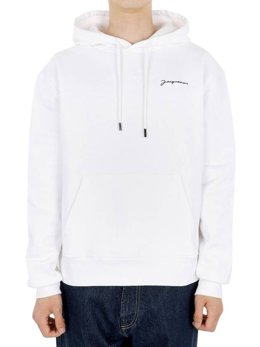 Le Brode Logo Cotton Hoodie White - JACQUEMUS - BALAAN 2