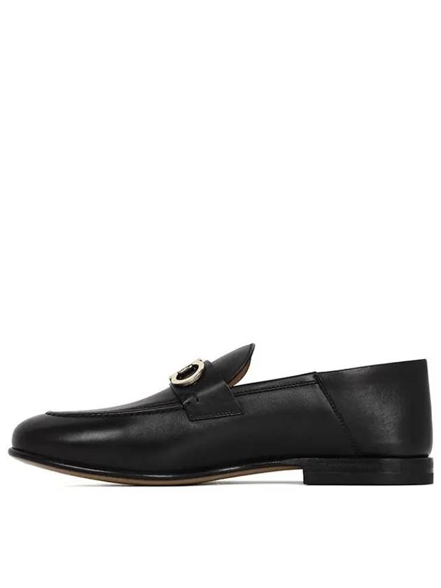 Ferragamo Black Gancini Ornament Loafer GIN 758410 - SALVATORE FERRAGAMO - BALAAN 2