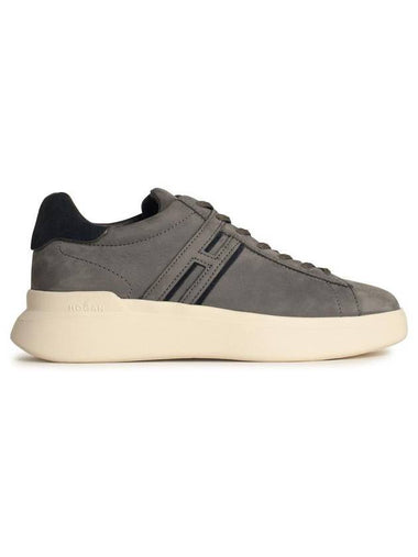 Hogan 'H580' Grey Leather Sneakers - HOGAN - BALAAN 1