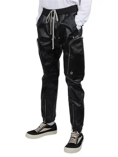 Bauhaus Coated Cargo Straight Pants Black - RICK OWENS - BALAAN 2