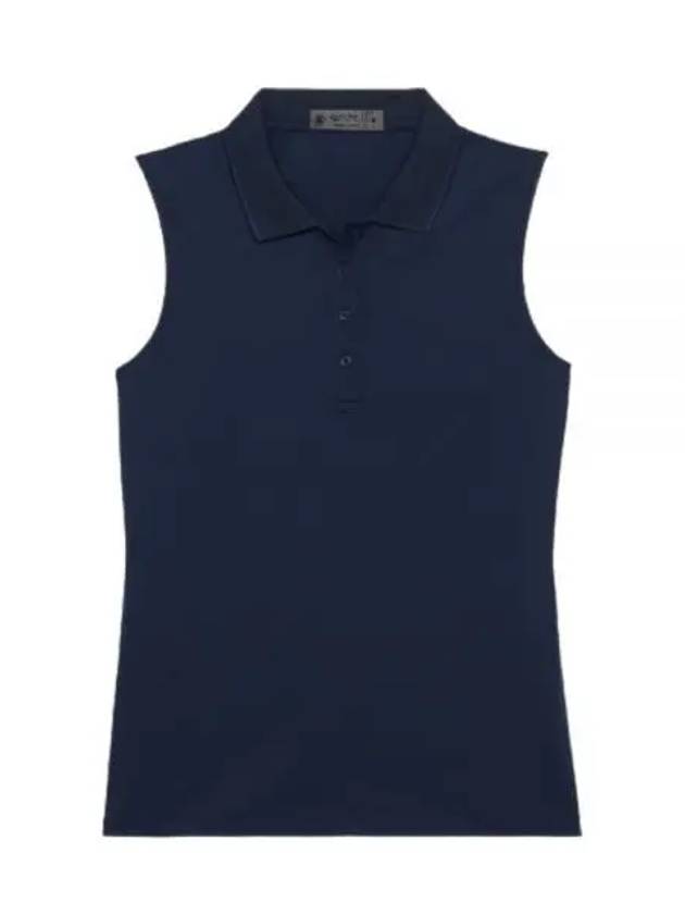 Collar Pleated Sleeveless Navy - G/FORE - BALAAN 2