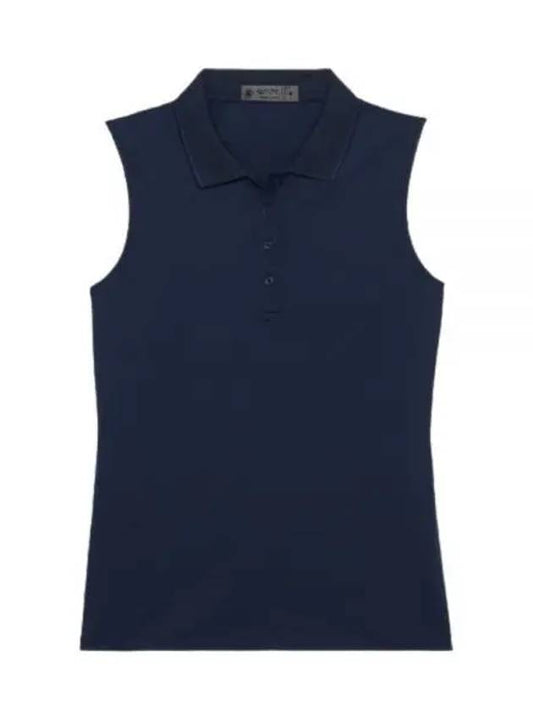 Collar Pleated Sleeveless Navy - G/FORE - BALAAN 2