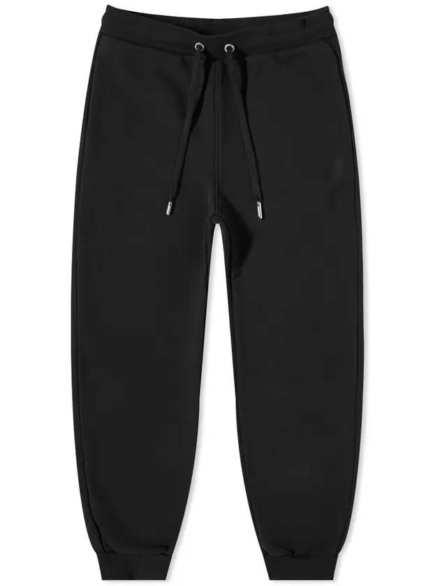 Big Heart Logo Track Pants Black - AMI - BALAAN.