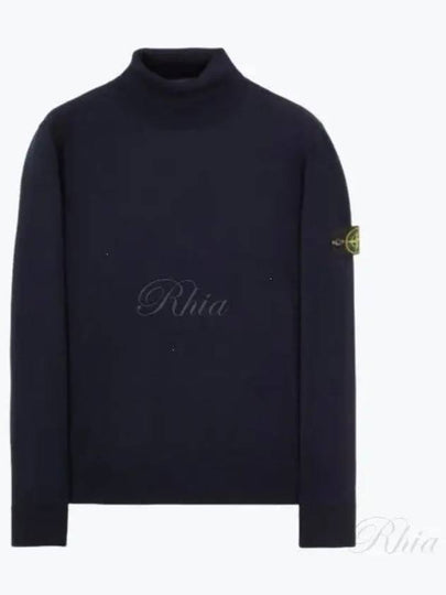 Men's Knit Turtleneck Navy - STONE ISLAND - BALAAN 2