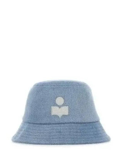 Haley Embroidered Logo Bucket Hat Light Blue - ISABEL MARANT - BALAAN 2