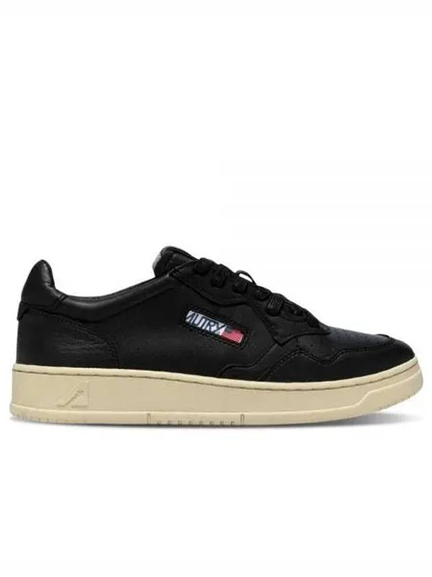 Medalist Low Top Sneaker in Super-Soft Black Nappa - AUTRY - BALAAN 2