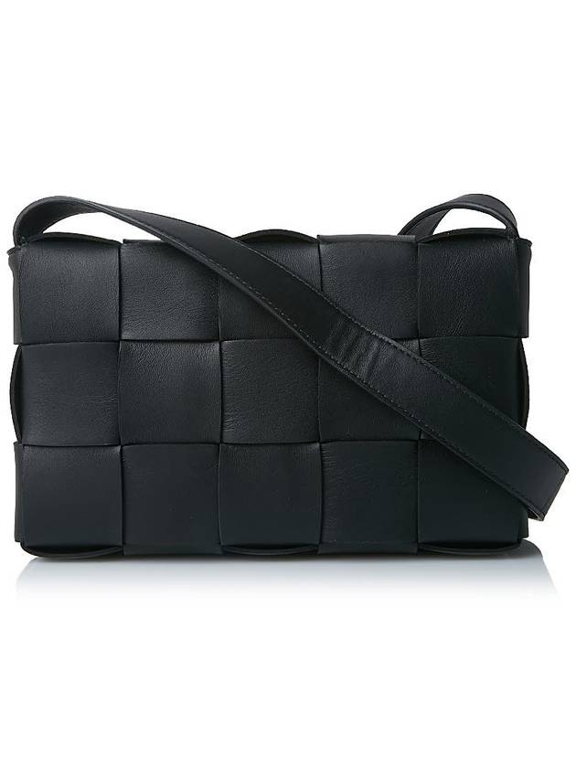 Intrecciato Cassette Cross Bag Black - BOTTEGA VENETA - BALAAN 4