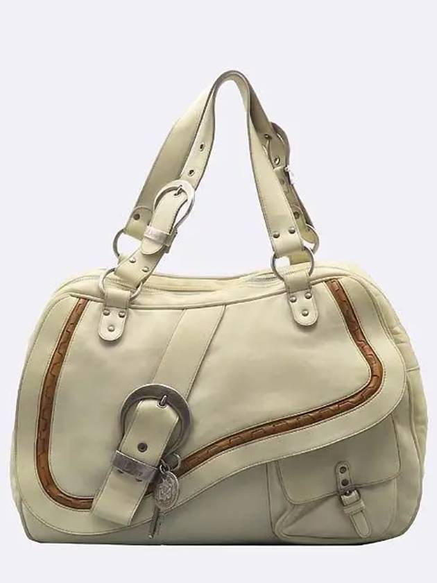 beige shoulder bag - DIOR - BALAAN 1