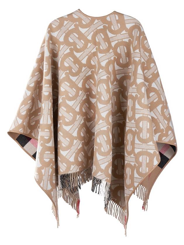 Reversible TB Monogram Check Cape Beige - BURBERRY - BALAAN 4