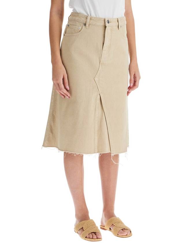 denim trapeze skirt with - TORY BURCH - BALAAN 2