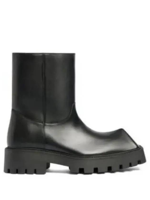 Rhino Leather Ankle Boots Black - BALENCIAGA - BALAAN 2