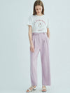 Linen two tuck wide pants_Lavender - OPENING SUNSHINE - BALAAN 3
