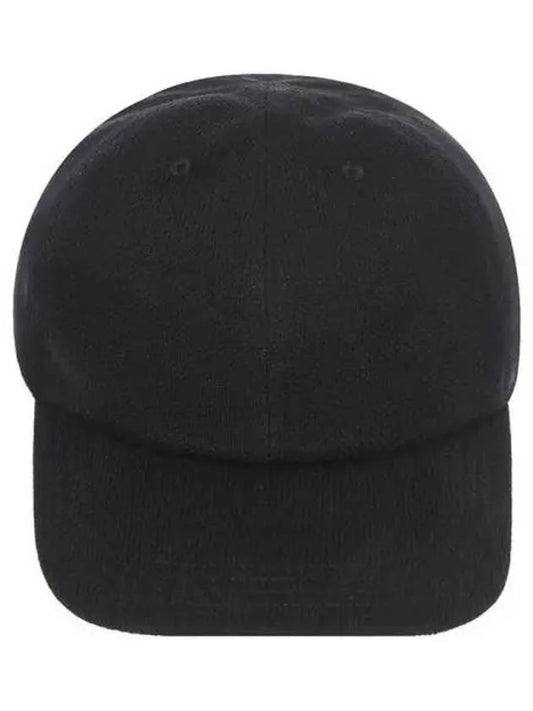 Side logo embroidered cotton black ball cap 270669 - KITON - BALAAN 1