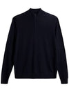 Men's Kiyan Quarter Zipper Knit Top Navy - J.LINDEBERG - BALAAN 2