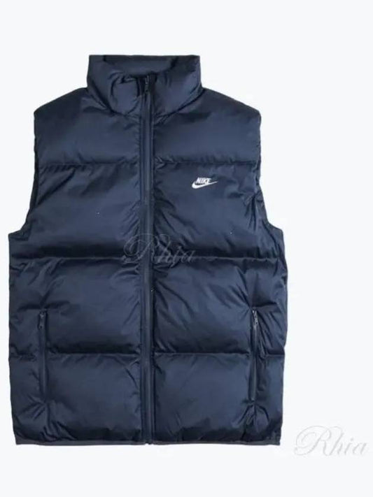 Men's Club Puffer Vest Navy - NIKE - BALAAN 2