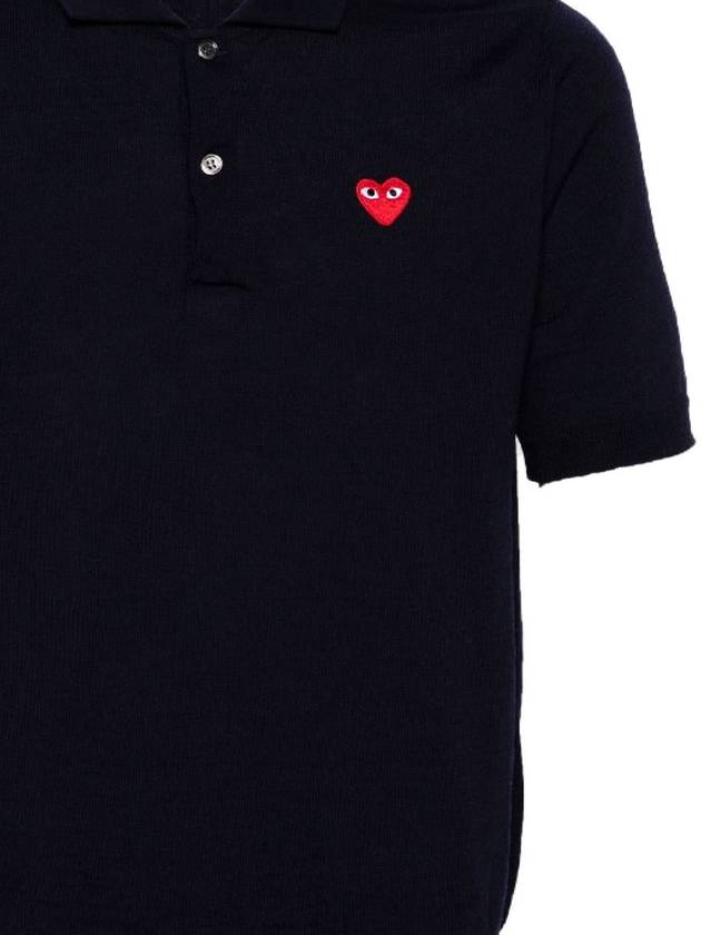 Play Polo Shirt AX N094 0512 NAVY - COMME DES GARCONS PLAY - BALAAN 3