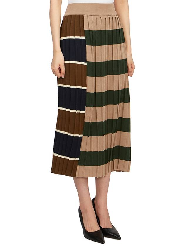 Gabriel Long Pleated Skirt Beige - MAX MARA - BALAAN 4